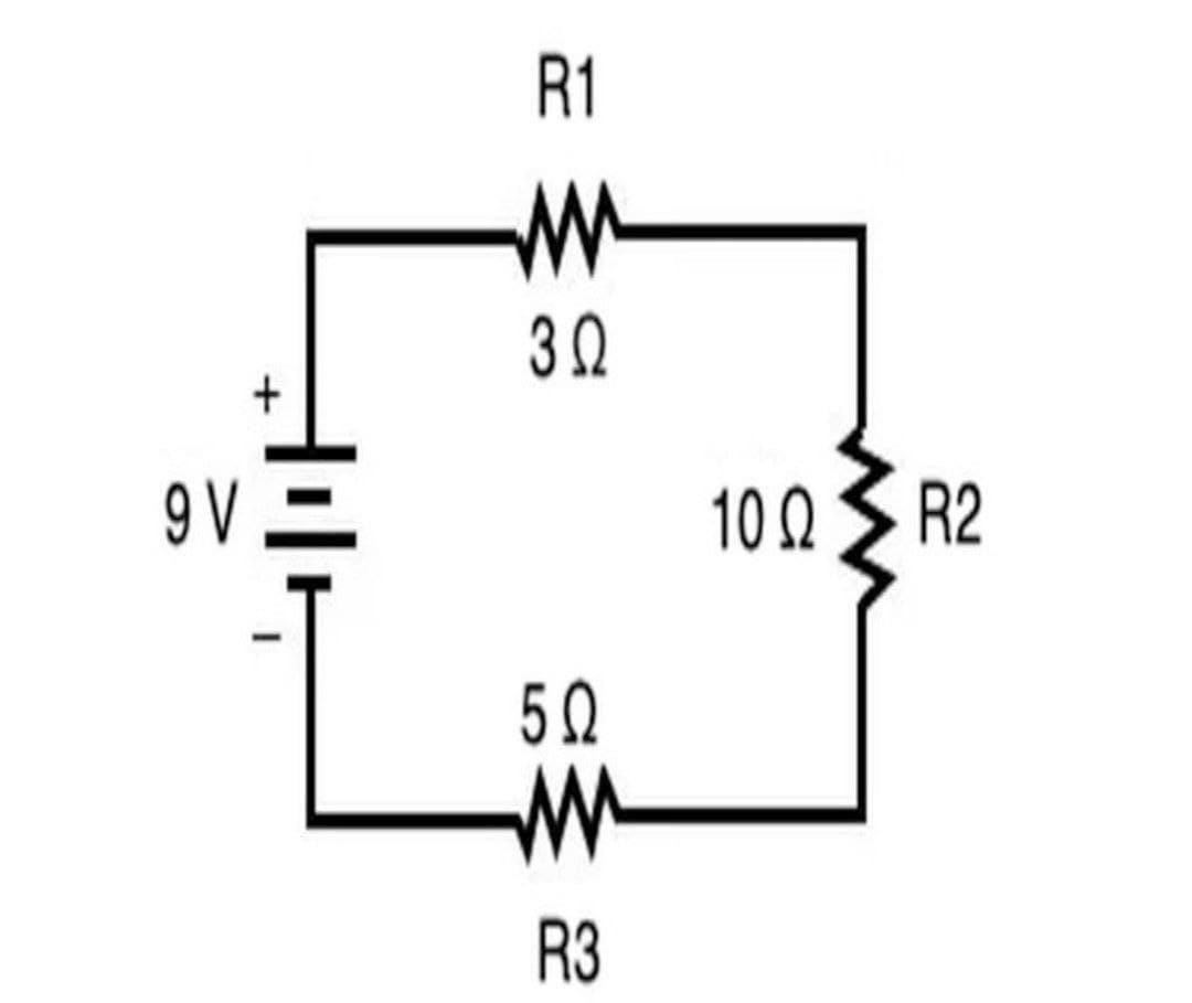 9V =
R1
m
30
50
R3
100 R2