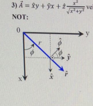 .2
3) Ä = £y + ŷx + 2:
%3D
vel
x2 +y
NOT:
0.
