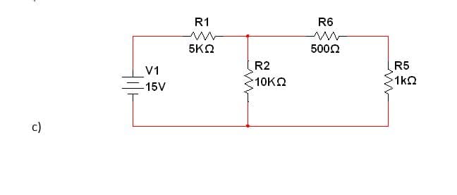 R1
R6
5ΚΩ
5002
R5
1k2
R2
V1
10KΩ
-15V
c)
