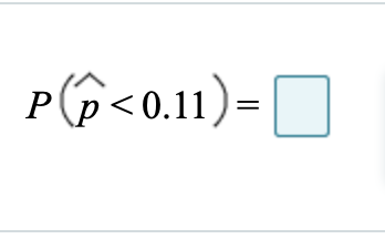 P(6<0.11)=O
