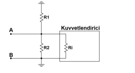 R1
Kuvvetlendirici
A
R2
Ri
