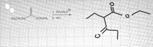 CHCHCH:
O
COCH: CH,
1. CHỊCHO
2. HCI
रै