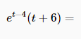 et "(t + 6) =
