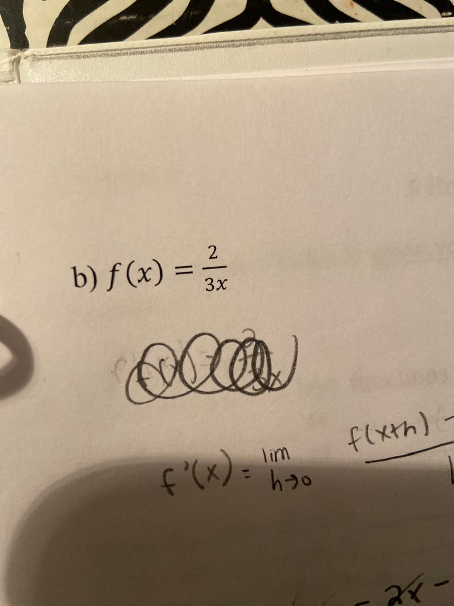 b) f (x) = -
2
%3D
3x
flxth)
f (x) =
lim
