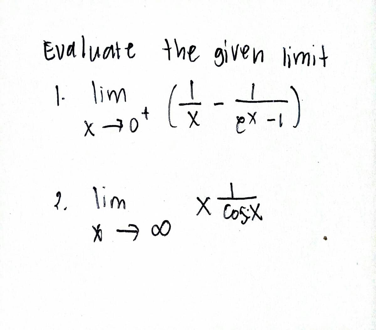 Evaluate the given limit
|. lim
1-
22 lim
