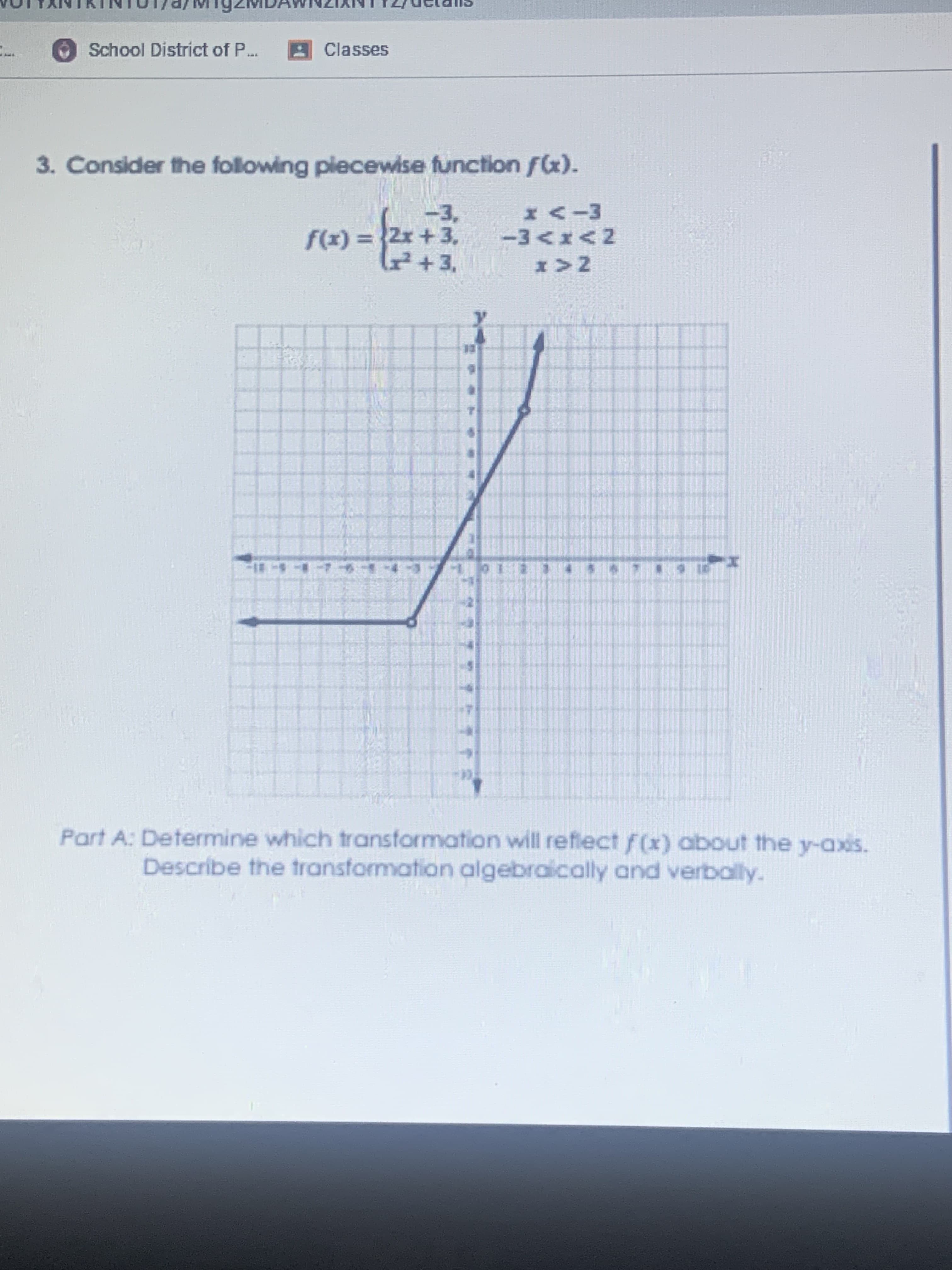 -3,
f(x) =2x +3,
+3,
-3<x<2
I> 2
