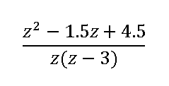 z2 – 1.5z + 4.5
z(z – 3)
