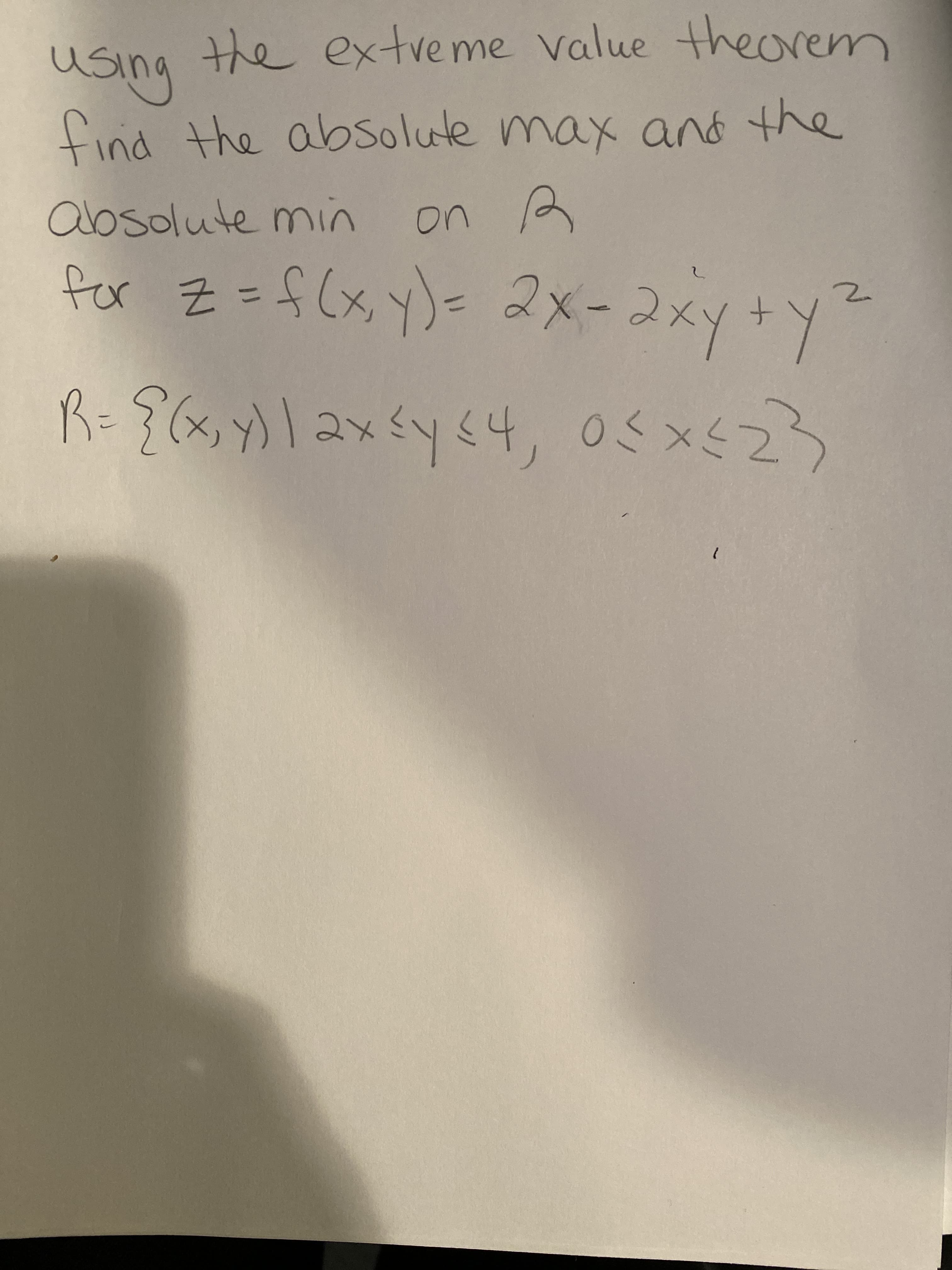 くこう×50'わラトラメで 1162)
4
トメピ
25
for
%3D
on
absolute min
find the absolute max and the
usir
the extveme value theorenm
