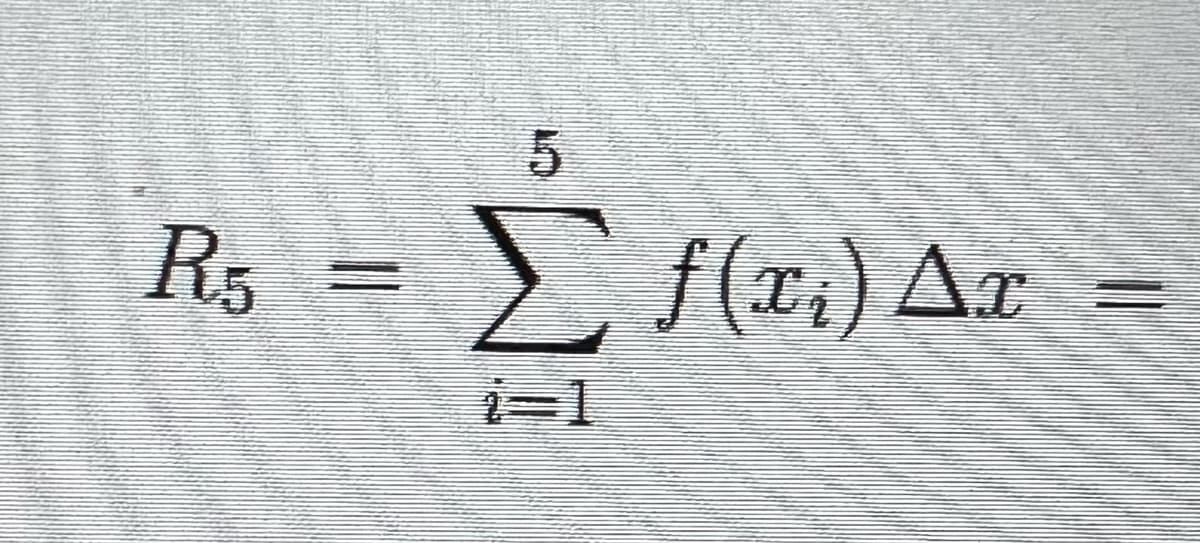 R5
PP
5
Σ f(x;) Δε
1-1