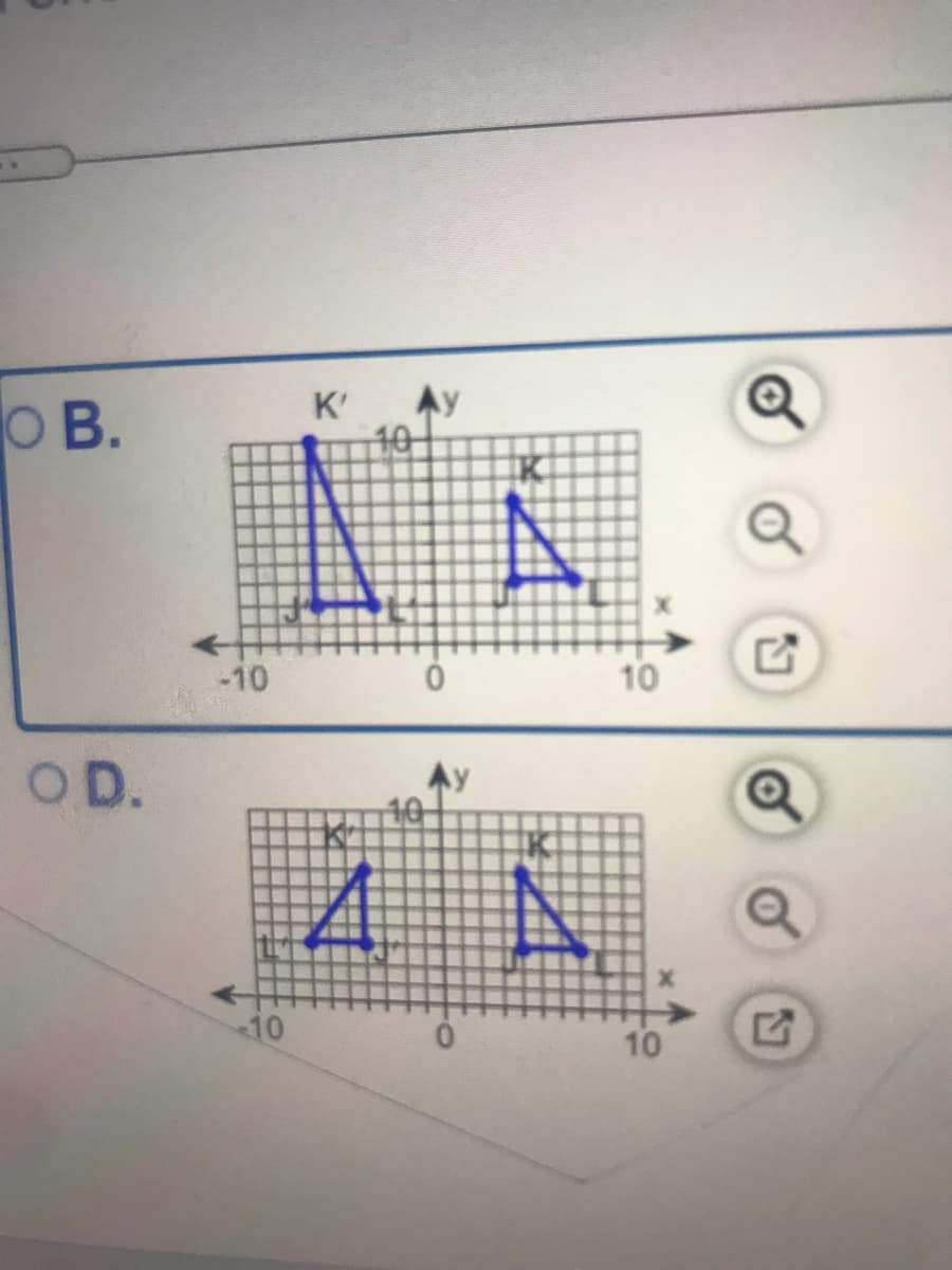 K'
Ay
O B.
10
-10
10
OD.
Ay
10
10
10
