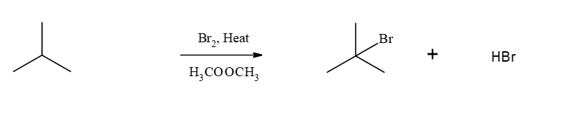 Br2, Heat
H₂COOCH3
Br
+
HBr