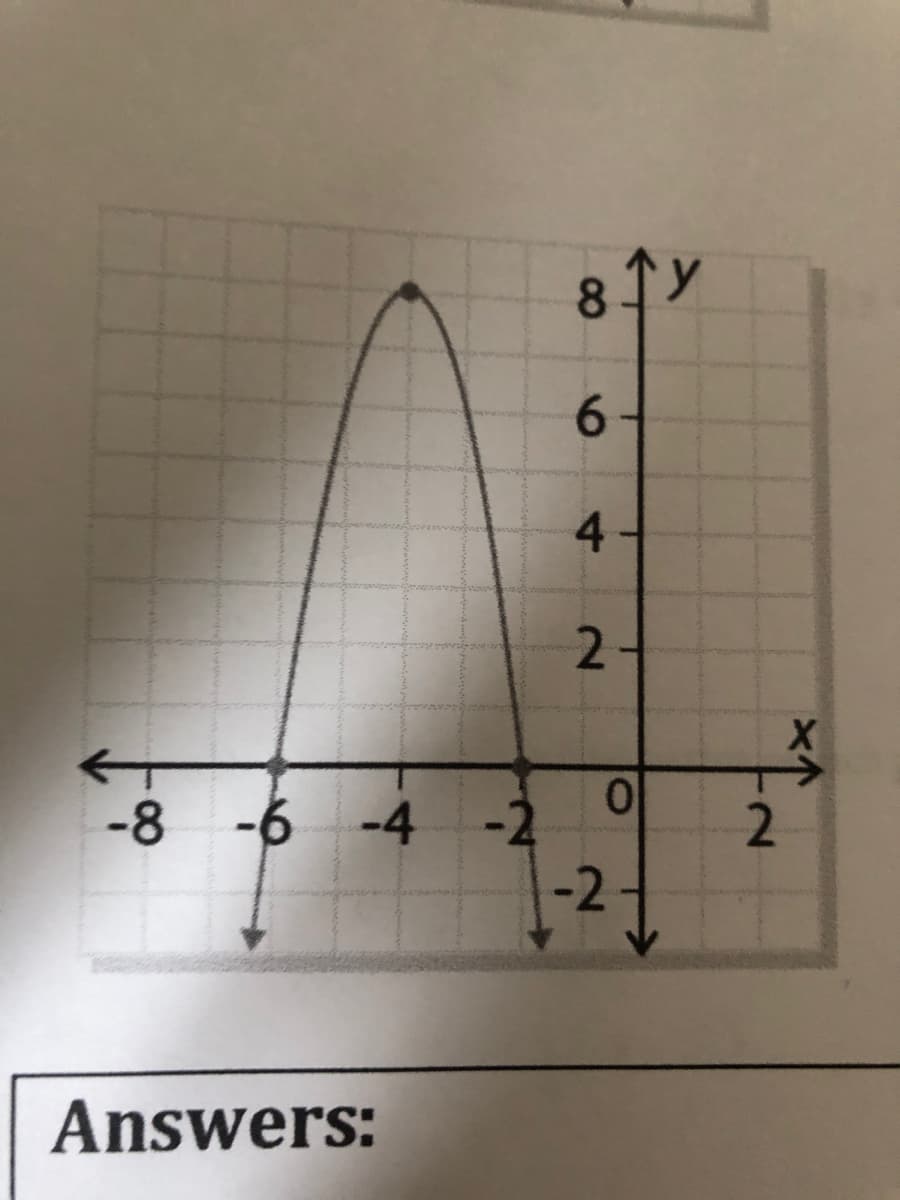 8.
01
-8 -6 -4
2.
-2
Answers:
6
4,
2.
