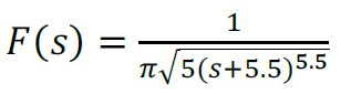 1
F(s)
V5(s+5.5)5.5
