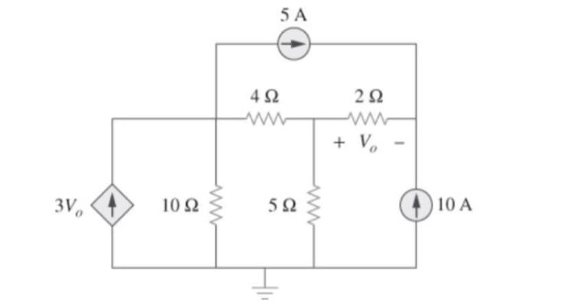 5 A
42
2Ω
+ V,
3V,
10Ω
52
(10 A
