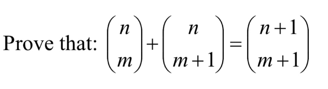 Prove that:
(C)-(-4)=(+1)
n
m
n+