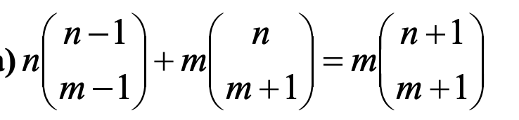 n
(~ =-1) + ~ (~_^²+ ₁) = {(
m
m
m
m+1
|u (1
n+1
m+1