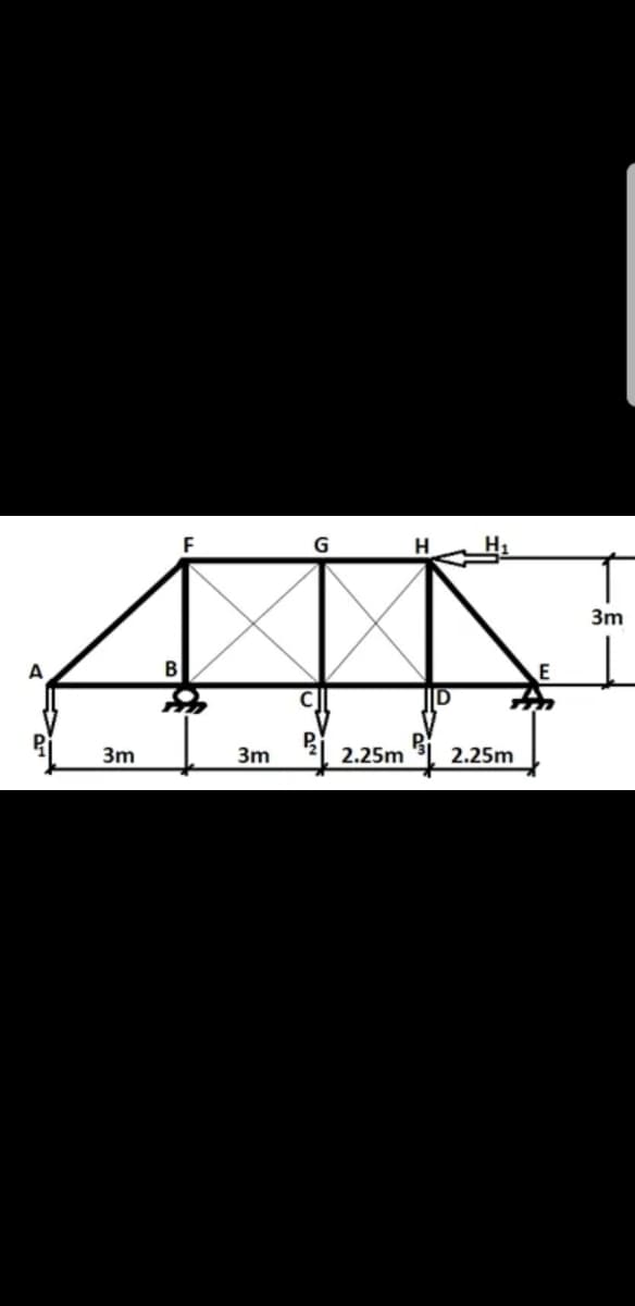 A
3m
B
3m
G
Н
2.25m 2.25m
3m