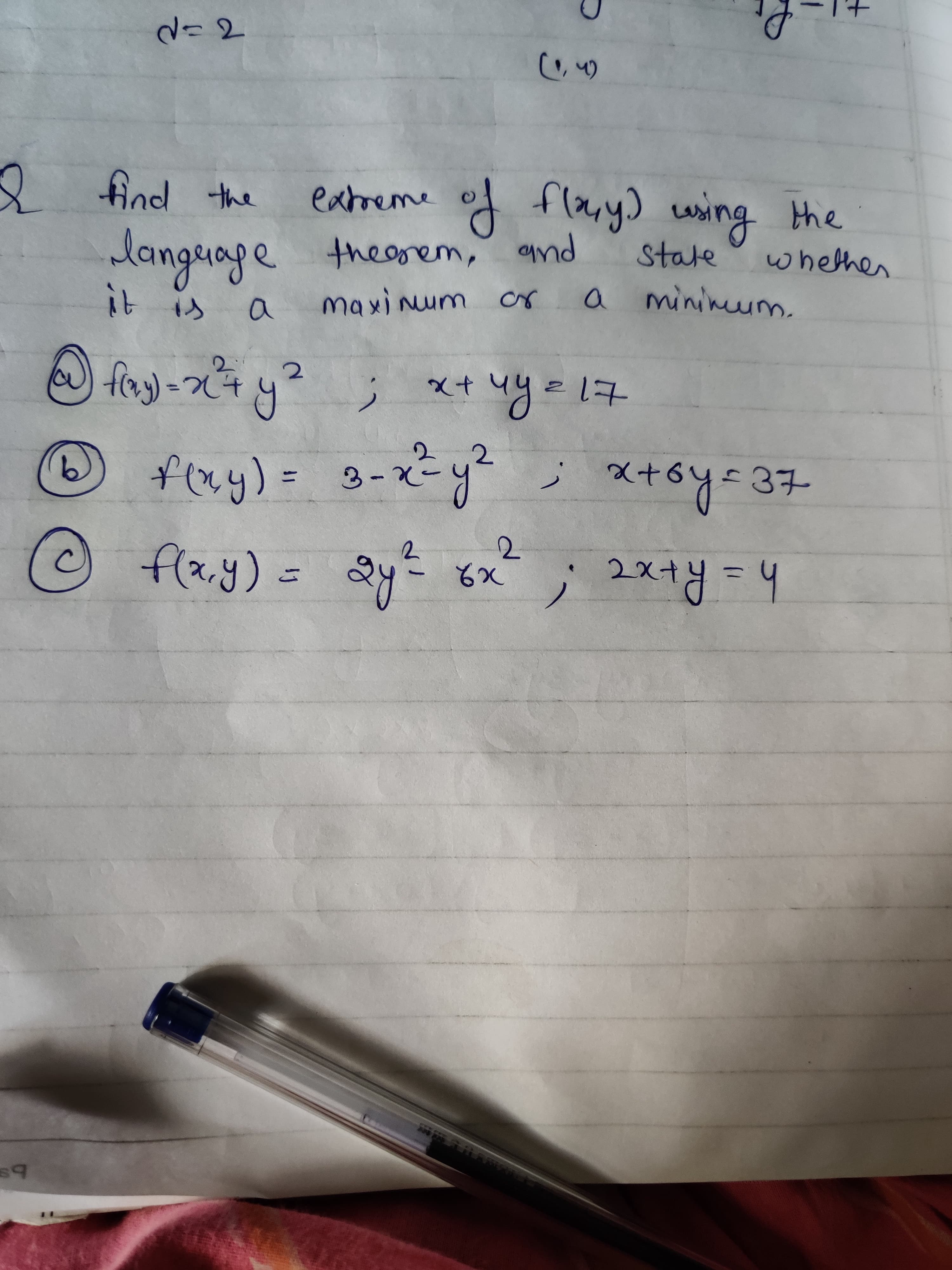 fay-ピy?; xt uye 14
2.
2.
9.
flay)
x+6y=37
3-X
ニ
fla.y) = Qy=
2.
8x; 2x+y=4
