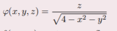 p(x, y, z) =
V4- 2² – y?
