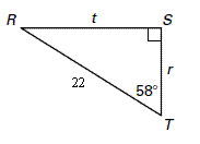 R
t
22
58°
の
ト
