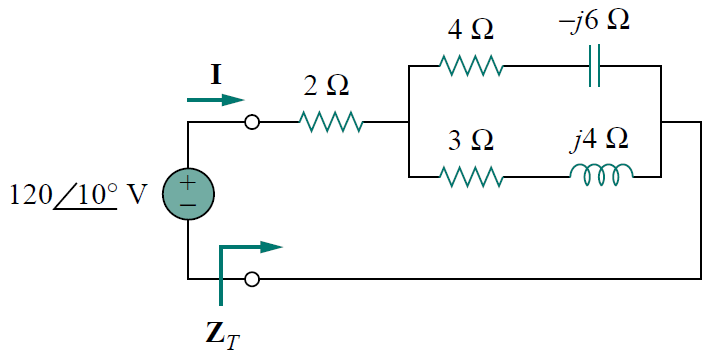 4Ω
-j6 N
I
2Ω
3Ω
j4 2
120/10° V
