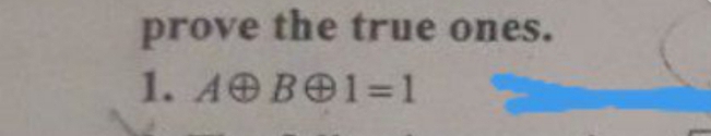 prove the true ones.
1. AOBO1=1
