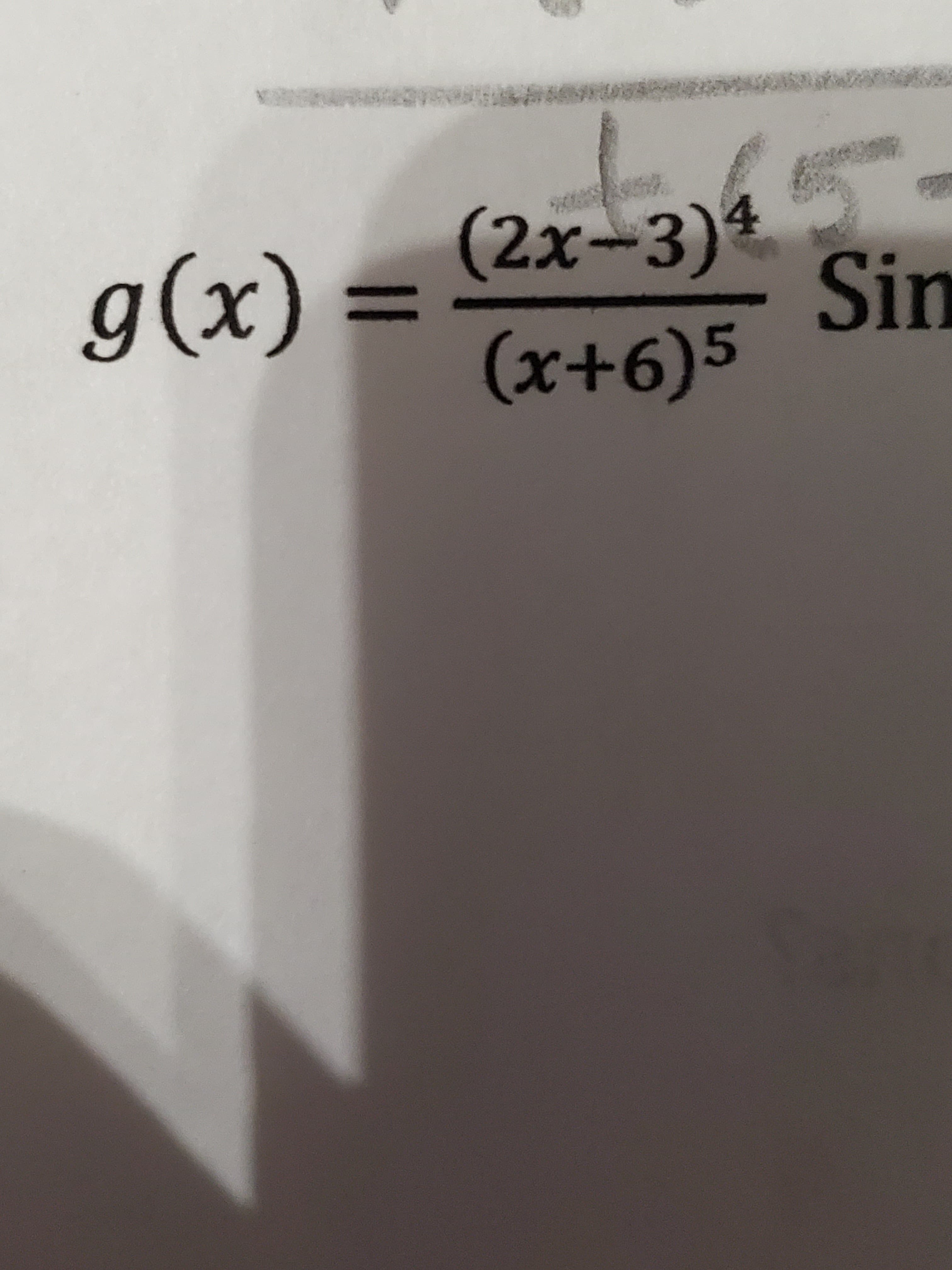 (2x-3)*
Sin
(x+6)5
4.
g(x)
%3D
