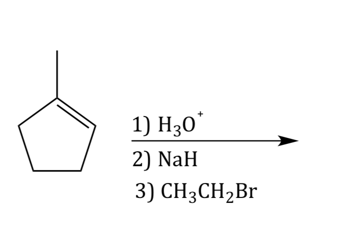 1) Нз0
2) NaH
3) CH3CH2Br
