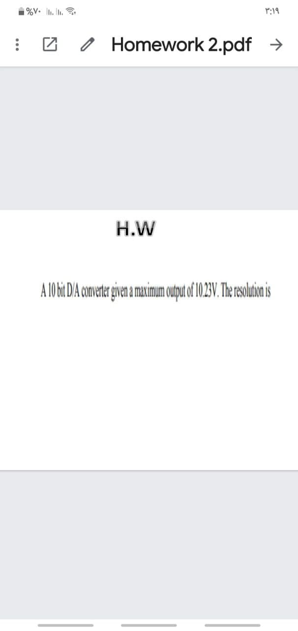 i%V. I. I.
P:19
o Homework 2.pdf >
H.W
