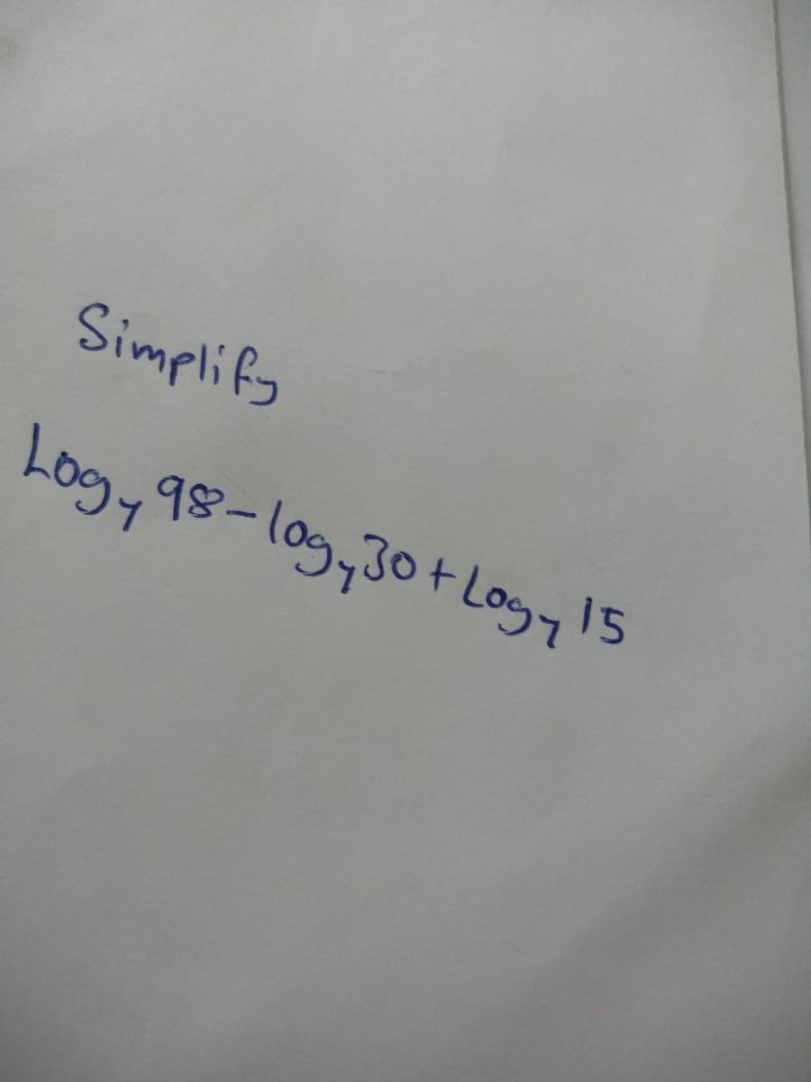 Simplify
Logy98-109,30+ Logy 15
