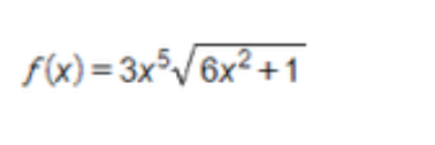 f(x)=3x5√6x²+1