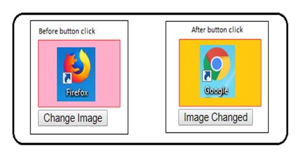 Before button click
After button click
Firefox
Google
Change Image
Image Changed
