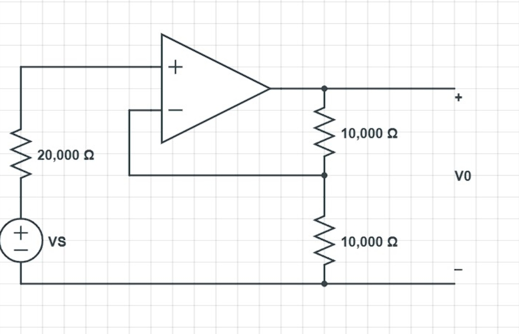 (+1
20,000 Ω
VS
+
10,000 Ω
10,000 Ω
+
VO