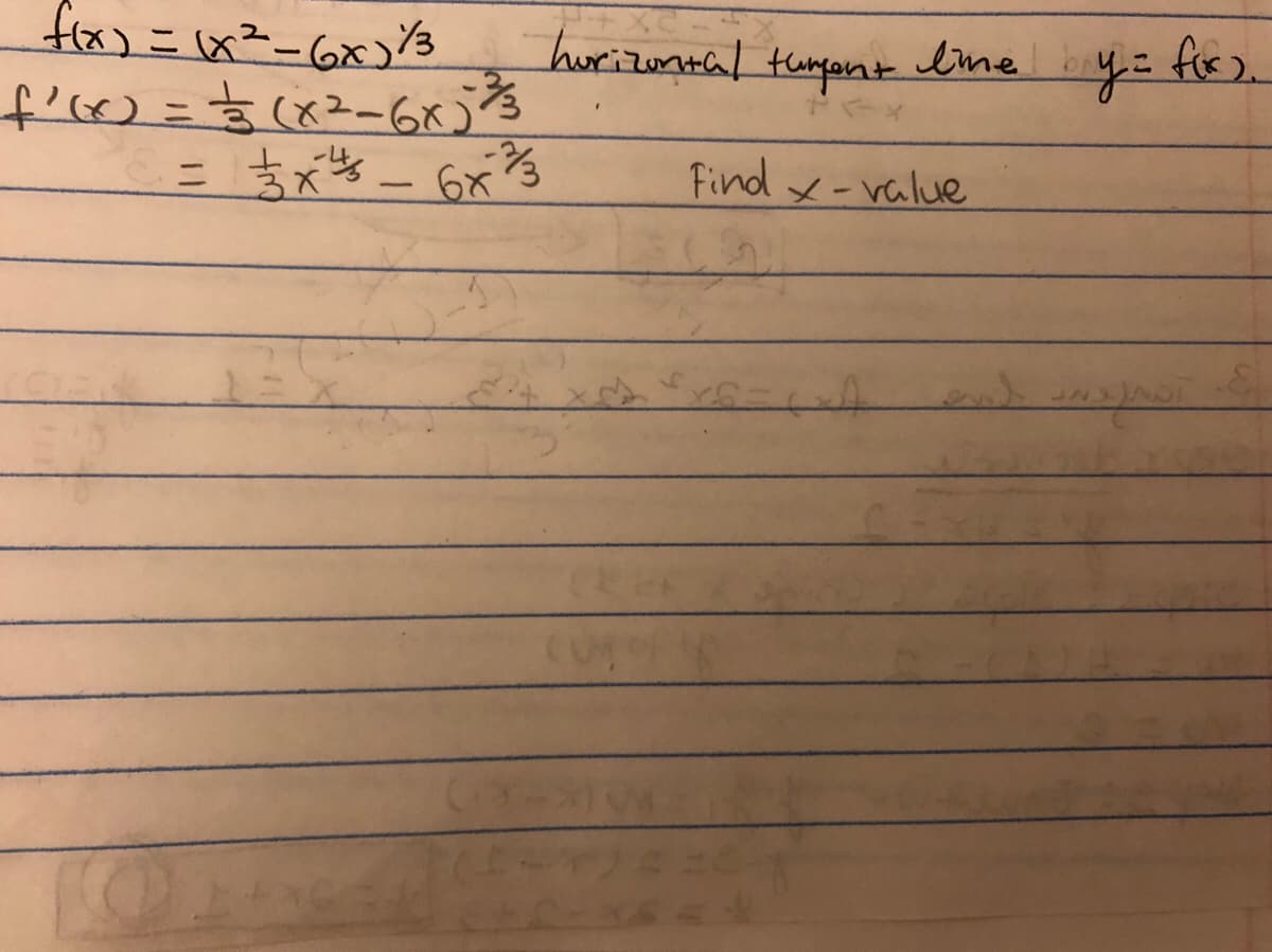 fix)=x²-6x
hurizontal
tumpant
eme
fir).
f')=D(x2-6xj
Find x-value
and
