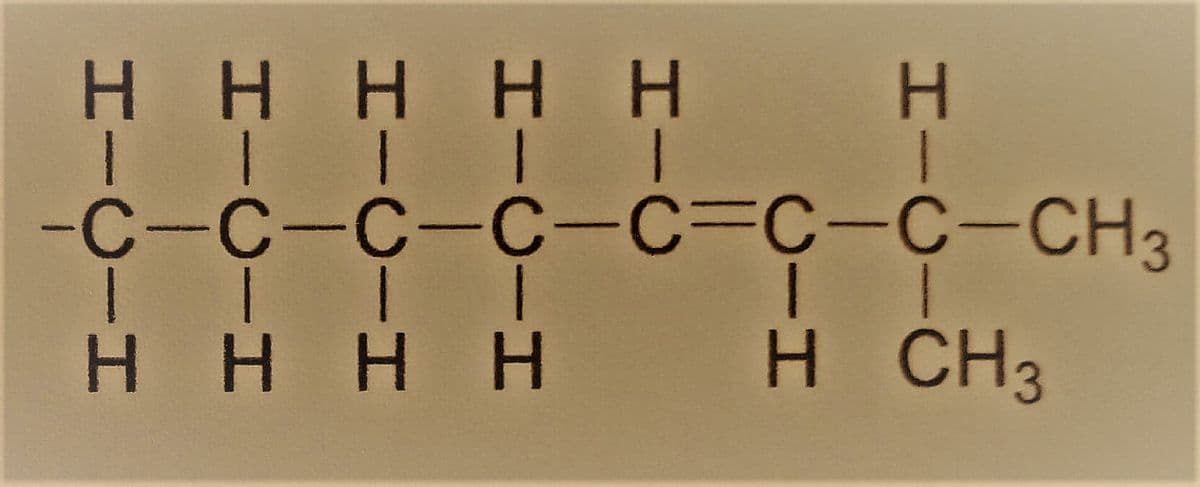 H HHH H H
| | | II
-C-C-C-C-C3C-C-CH3
H H HH
H CH3
CIH
