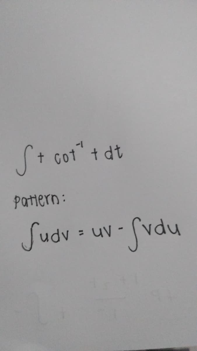 S+ cot" + dt
Patitern:
Sudv
- uV
