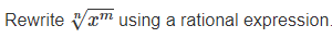 Rewrite Vrm using a rational expression.
