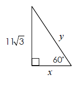 11√/3
y
60°
x