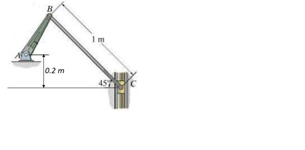 B
1 m
A
0.2 m
45
