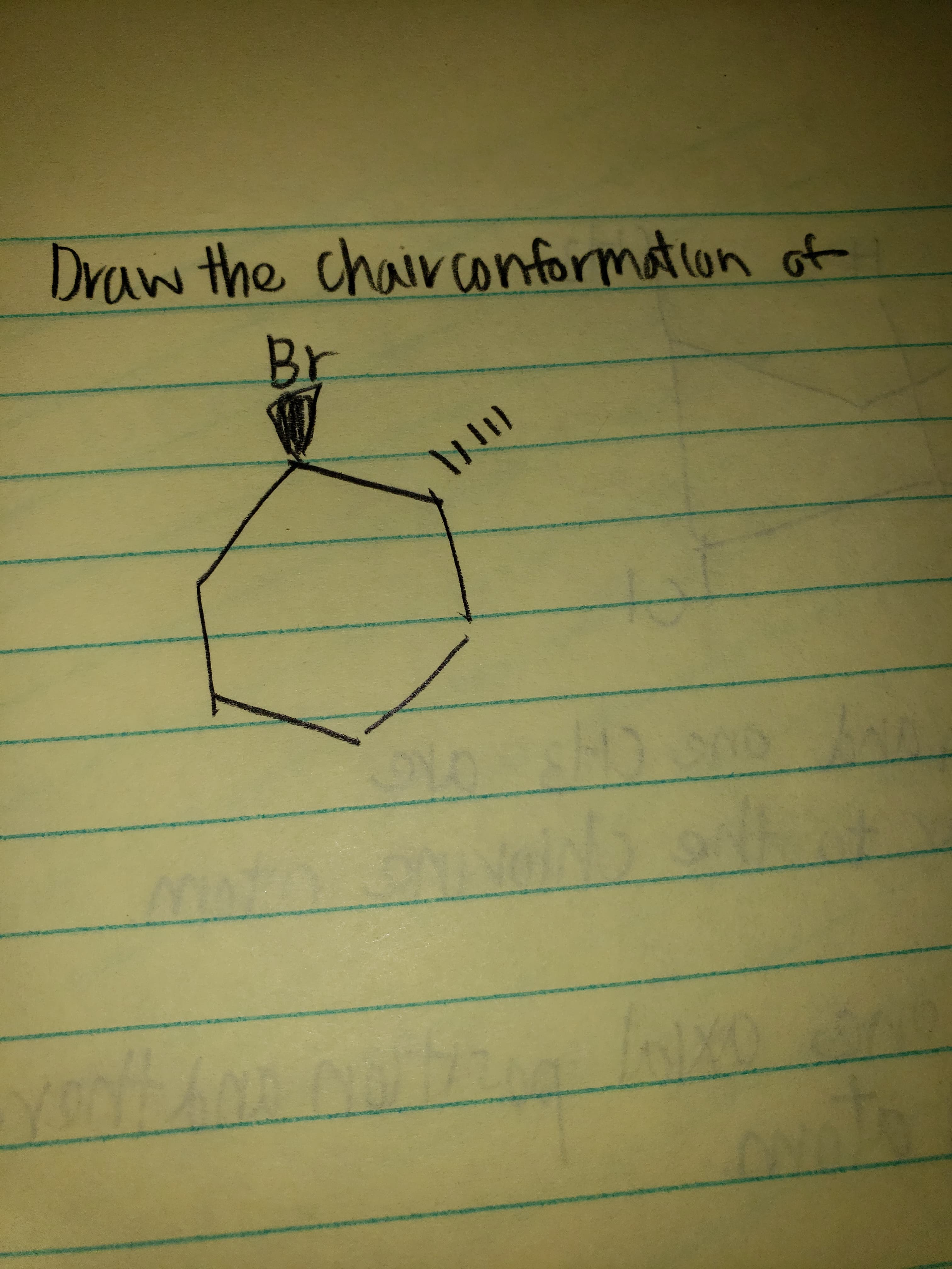 Draw the chairconformation of
