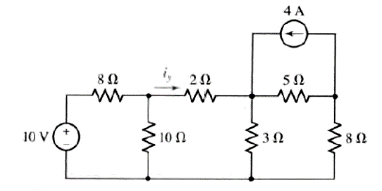 4 A
5Ω
10 V
10 Ω
