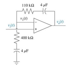 v(t)
ΠΟΚΩ 4μF
ΜΕ
v (1)
• 400 ΚΩ
- 4 MF
+