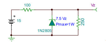 100
Vz
„7.5 Vz
15
Pmax-1W
1N2805
HI.
250
