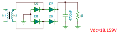 D5
D7
N1
N2
D8
D6
Vdc=18.159V
4700uF
1k
