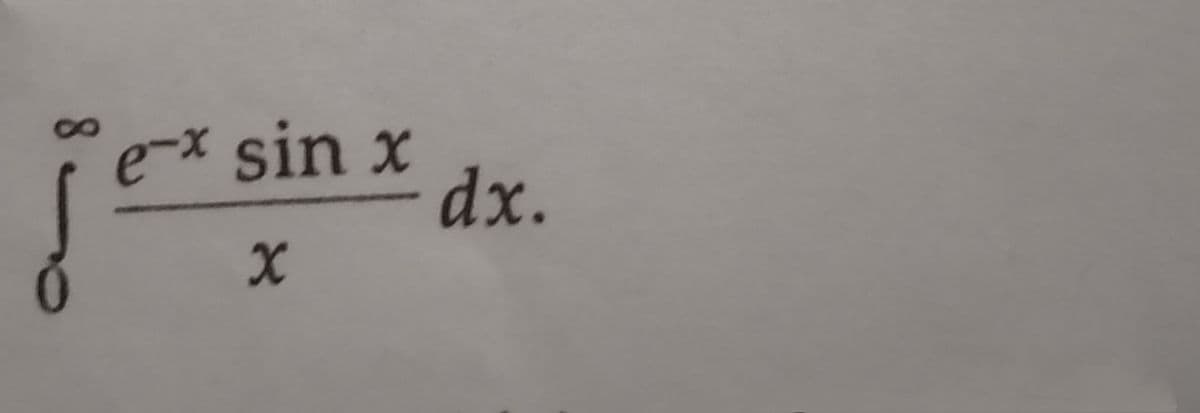 jess
e-* sin x
dx.