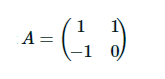 = (-1₂)
A =