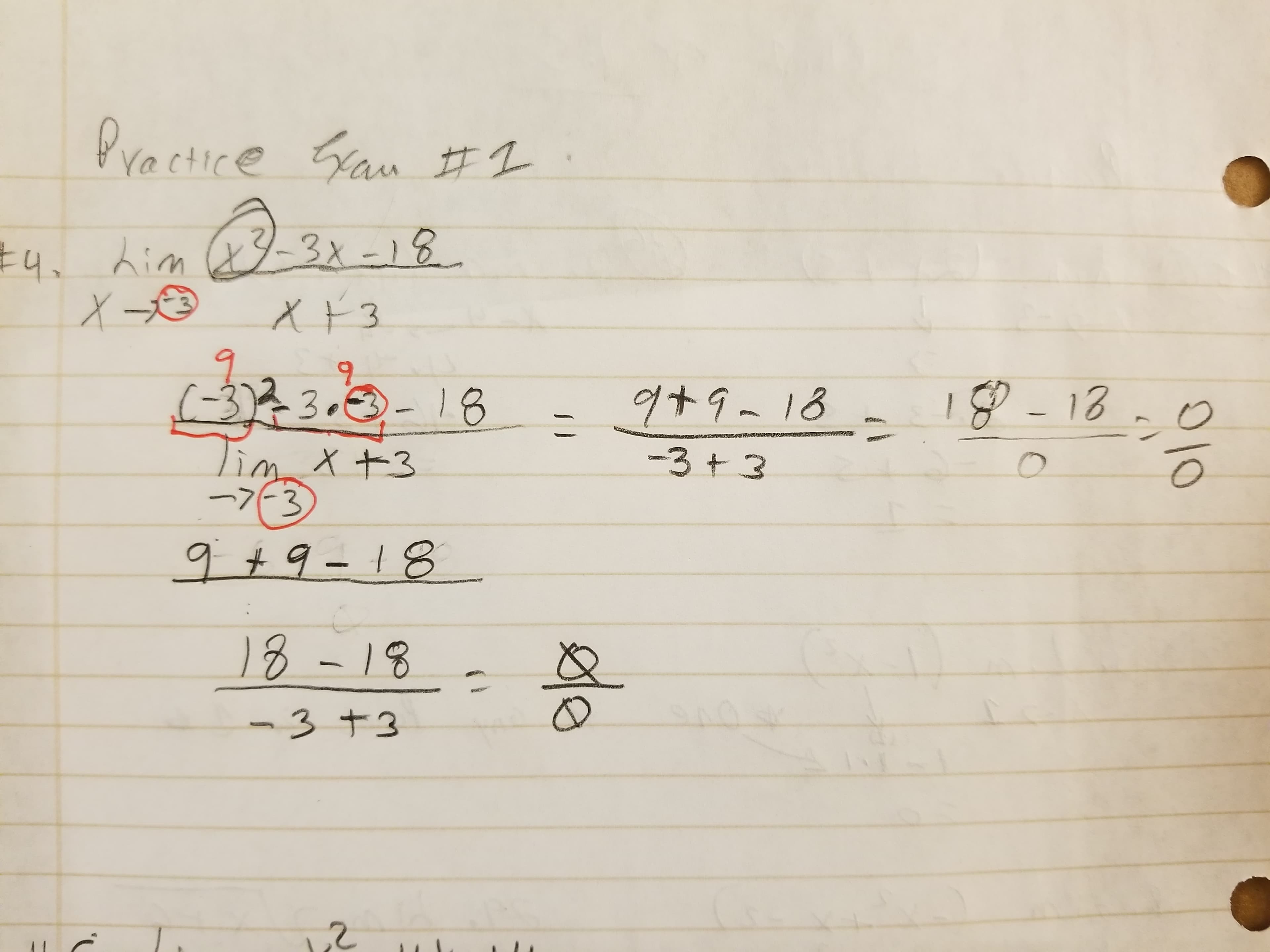 Prectice Ytau #1
3x-18
4, him
X 3
-33
1+9-18
18
imX3
-7-3
18
-3+3
9t9-18
13-18
-3 +3
ede
