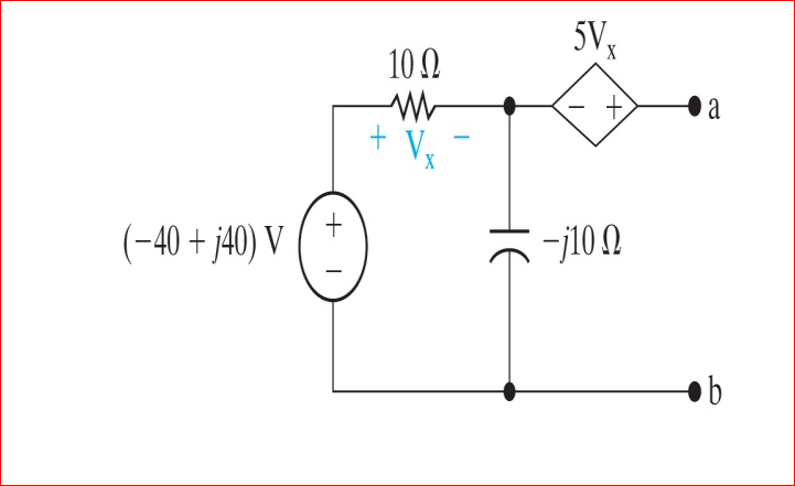 5V,
10 N
V,
(-40 + j40) V
-j100
