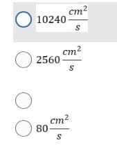 00
O
10240
2560
80
cm²
S
cm²
S
cm²
S