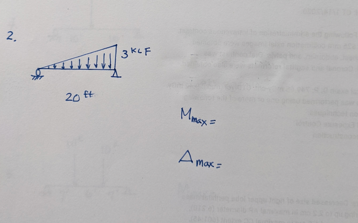 2.
на
20 ft
3 ксе
Mmax=
Amaxz
gliet